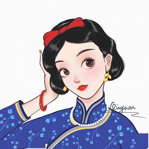 迪士尼公主王子,你站哪一对情侣头像插画