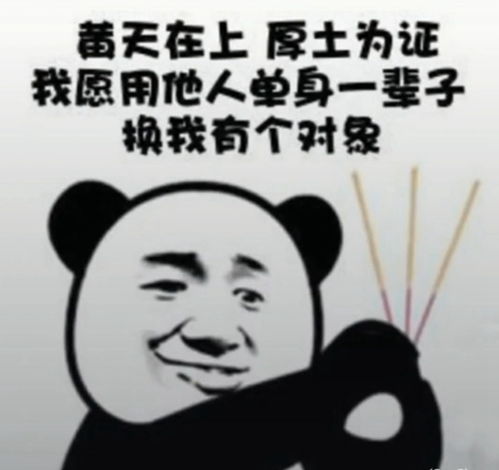 抖音我愿用他人单身一辈子换我有个对象表情包