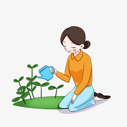 教师节主题老师浇花人物卡通图图片素材其他格式下载动漫人物大全