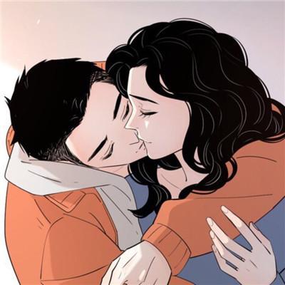 卡通情侣头像言语从来没能将我的情意表达千万分之一