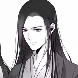 古风黑白动漫男头