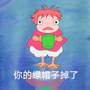 表情包你的绿帽子掉了