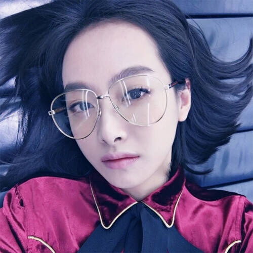 卡通头像戴眼镜女生可爱萌赵丽颖