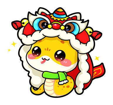 蛇卡通头像可爱q版