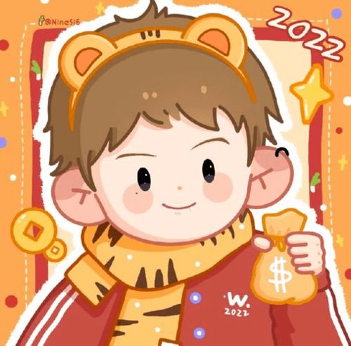 虎年动漫头像新年男头女头来换吧
