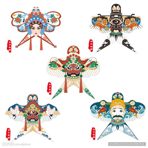 京剧生旦净末丑角色脸谱设计图