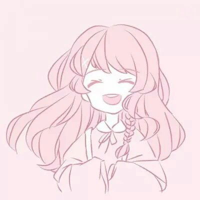手绘可爱动漫女生头像粉色系少女心