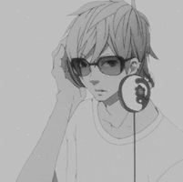 男生黑白动漫头像