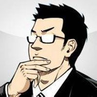 寸头眼镜男头像卡通