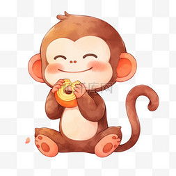 卡通猴子手绘图片卡通猴子手绘图片素材免费下载千库网