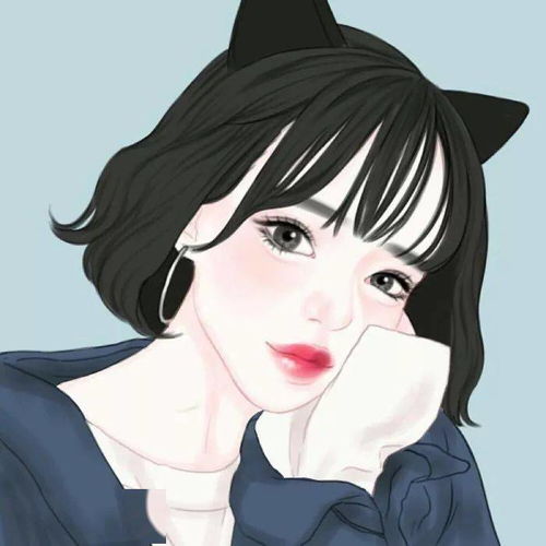 动漫女生头像你管我几多欢喜与辛酸