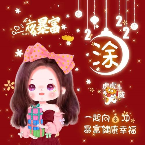 微信头像2022新年跨年姓氏头像,超可爱动漫男生女生头像,抢先发布