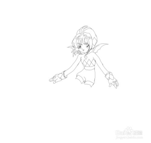 简笔画动漫长腿美女是怎么画的