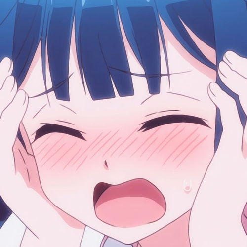 蓝色女生动漫头像