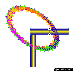 fireworks制作空间环绕文字动画的方法与步骤