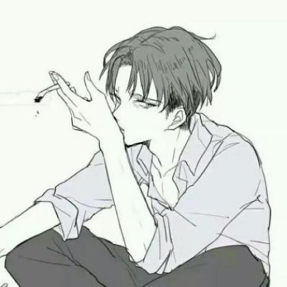 冷酷卡通男生微信头像,愿所有的离开都是一场梦而已