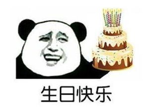 生日蛋糕表情包合集祝你生日快乐