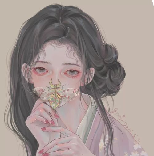 古风女生头像与君初相识,犹如故人归与君相向转向卿,与君双栖共一生腾讯新闻