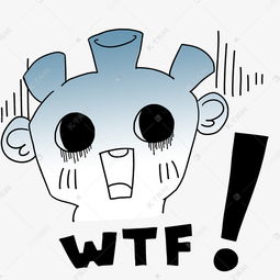 震惊惊讶卡通手绘怪兽小人表情包素材图片免费下载高清psd千库网图片编号10706475
