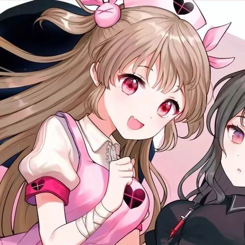 卡通闺蜜头像高清动漫百合