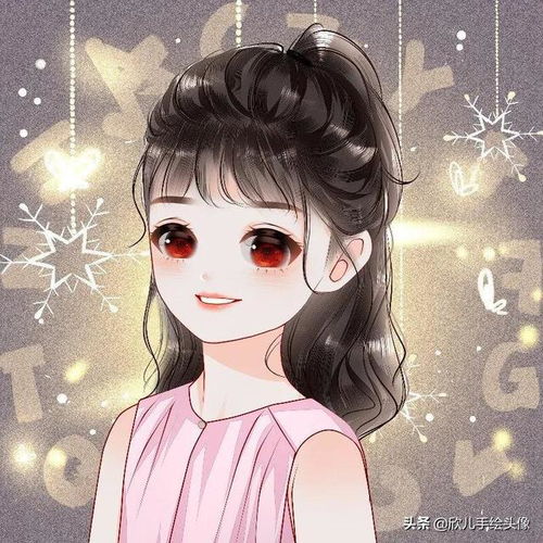 超萌的可爱卡通动漫女生头像,满满的正能量
