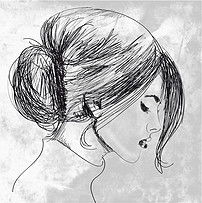 手绘美女头像艺术效果矢量人物素描人物头像图片素材ai模板下载7.47mb美女大全人物形象