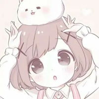女生短发卡通头像粉色