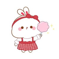 呆萌兔子头像卡通可爱呆萌兔子头像
