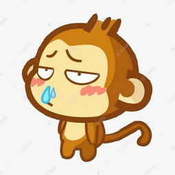 卡通流鼻涕的小猴素材图片免费下载高清png千库网图片编号8484933