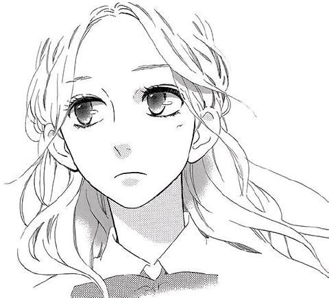 动漫女头黑白