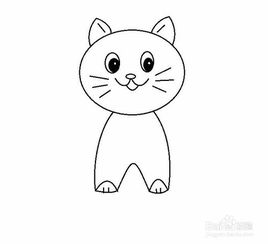 简笔画卡通小猫咪的画法