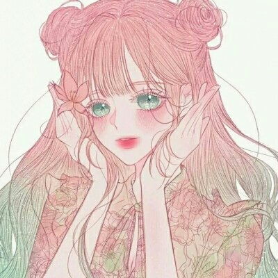 手绘少女动漫头像