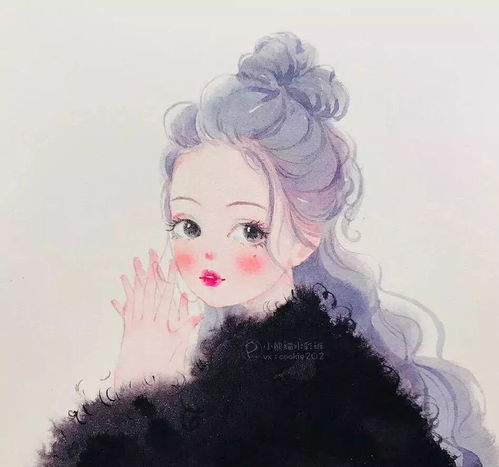 卡通人物头像女生唯美水彩画教程