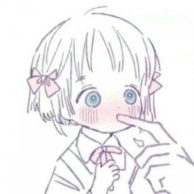 情侣头像卡通呆萌一对两张2020二次元情侣头像一男一女萌