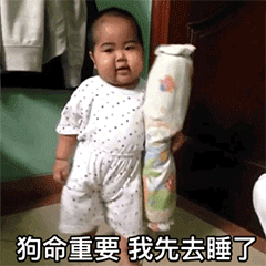 沙雕搞笑表情包狗命重要我想去睡了