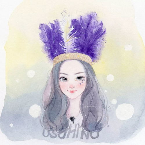 超清新唯美的水彩人物插画,大爱果断的换头像