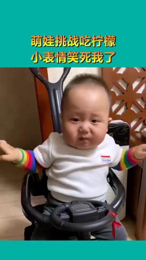 萌娃挑战吃柠檬,小表情笑死我了,太可爱了啊