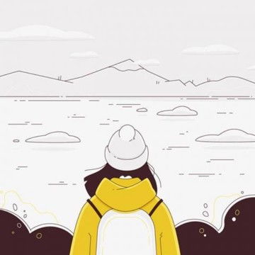 背影或侧影动漫女高冷头像,卡通头像图片