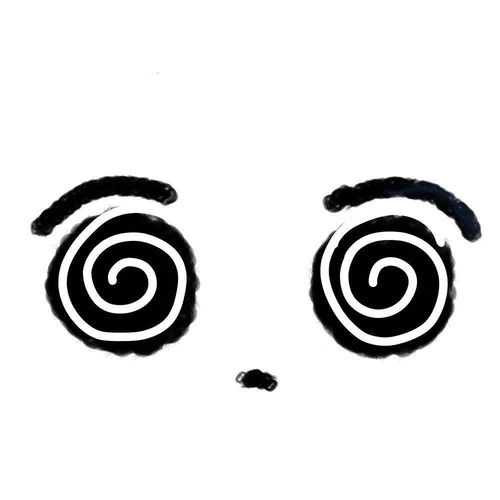萌萌哒的黑白简笔画表情头像