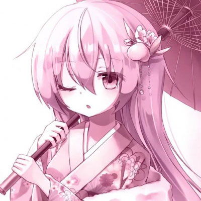 二次元头像粉色系可爱