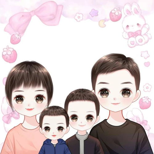 甜蜜家庭图片,一家四口头像,幸福其实很简单