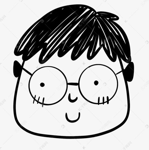 卡通家族头像人脸图片小孩眼镜素材图片免费下载千库网