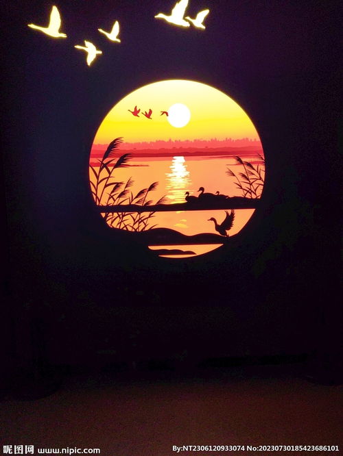夕阳西下图片摄影图