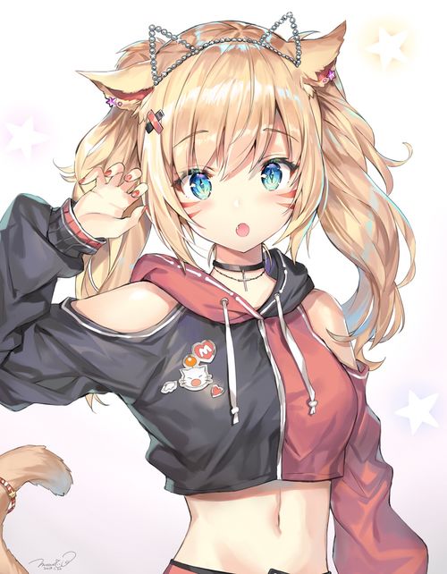 萌萌的兽耳少女,和画师一样的可爱画师篇哔哩哔哩
