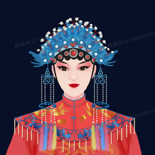 中国戏曲花旦脸谱元素png图片素材免费下载psd格式25002500像素熊猫办公