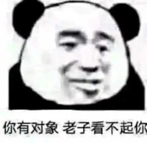 搞笑单身狗表情包你有对象,老子看不起你,反正爱情不都是那样