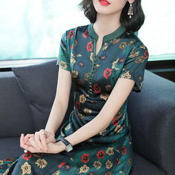 女人在4060岁,若不缺钱,多穿杭州真丝高雅裙,高贵特减龄