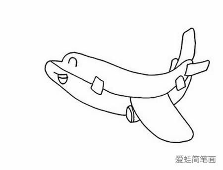 卡通飞机怎么画简笔画