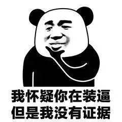 搞笑表情我怀疑你在装逼,但是我没有证据