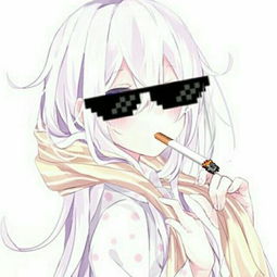 求这种戴着墨镜的动漫女生头像